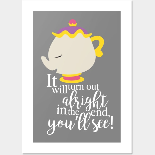 Mrs. Potts Wall Art by WereAllMadBoutique